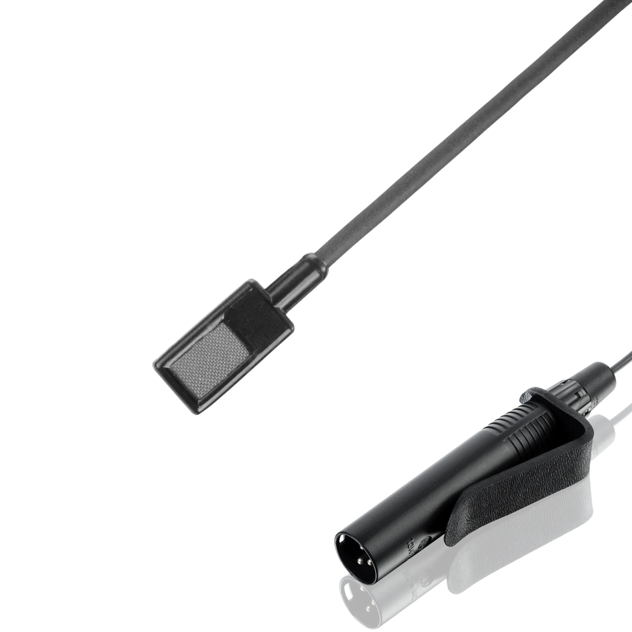 Countryman EMW (square) microphone to XLR, black, flat HF response