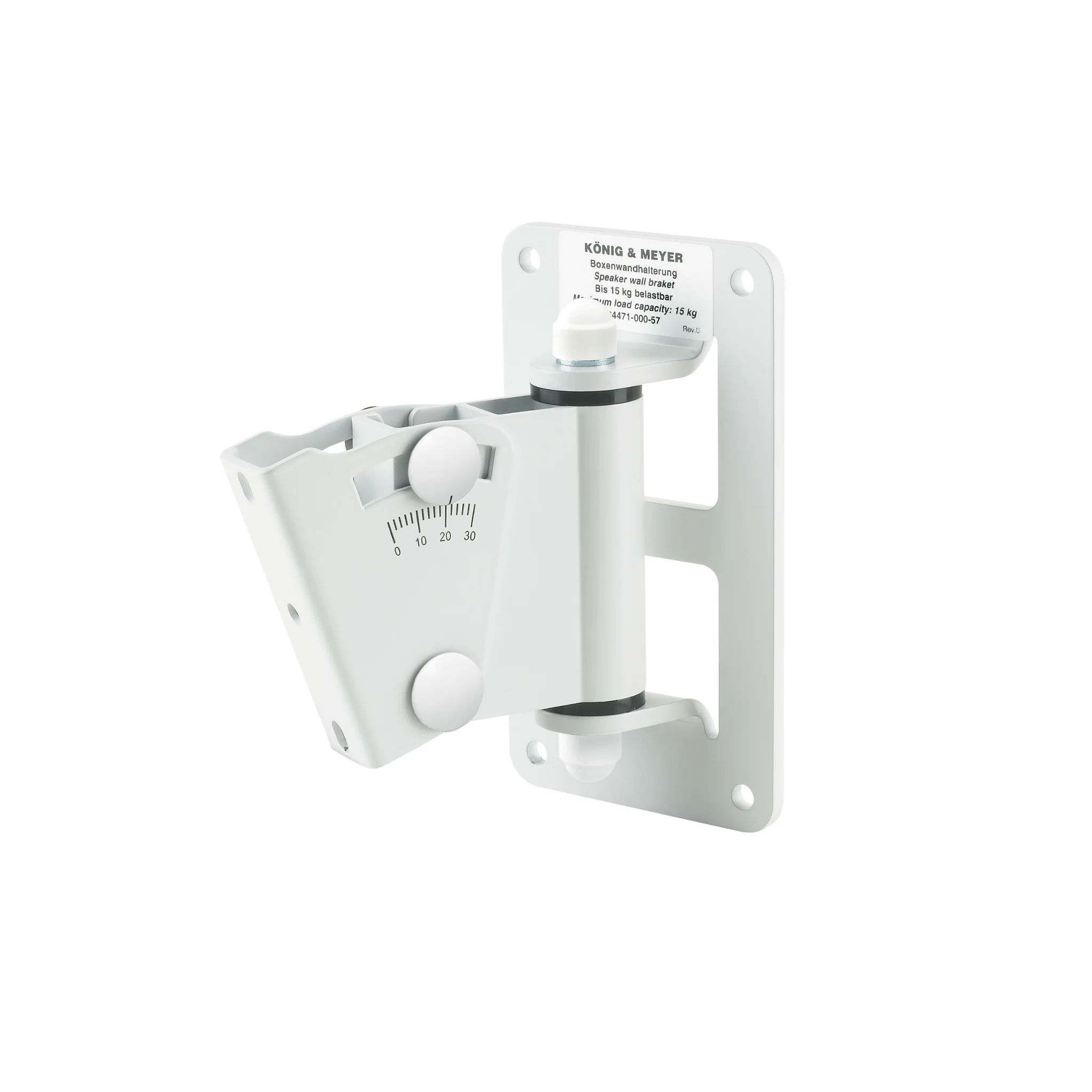 K&M 24471 speaker wall mount, white