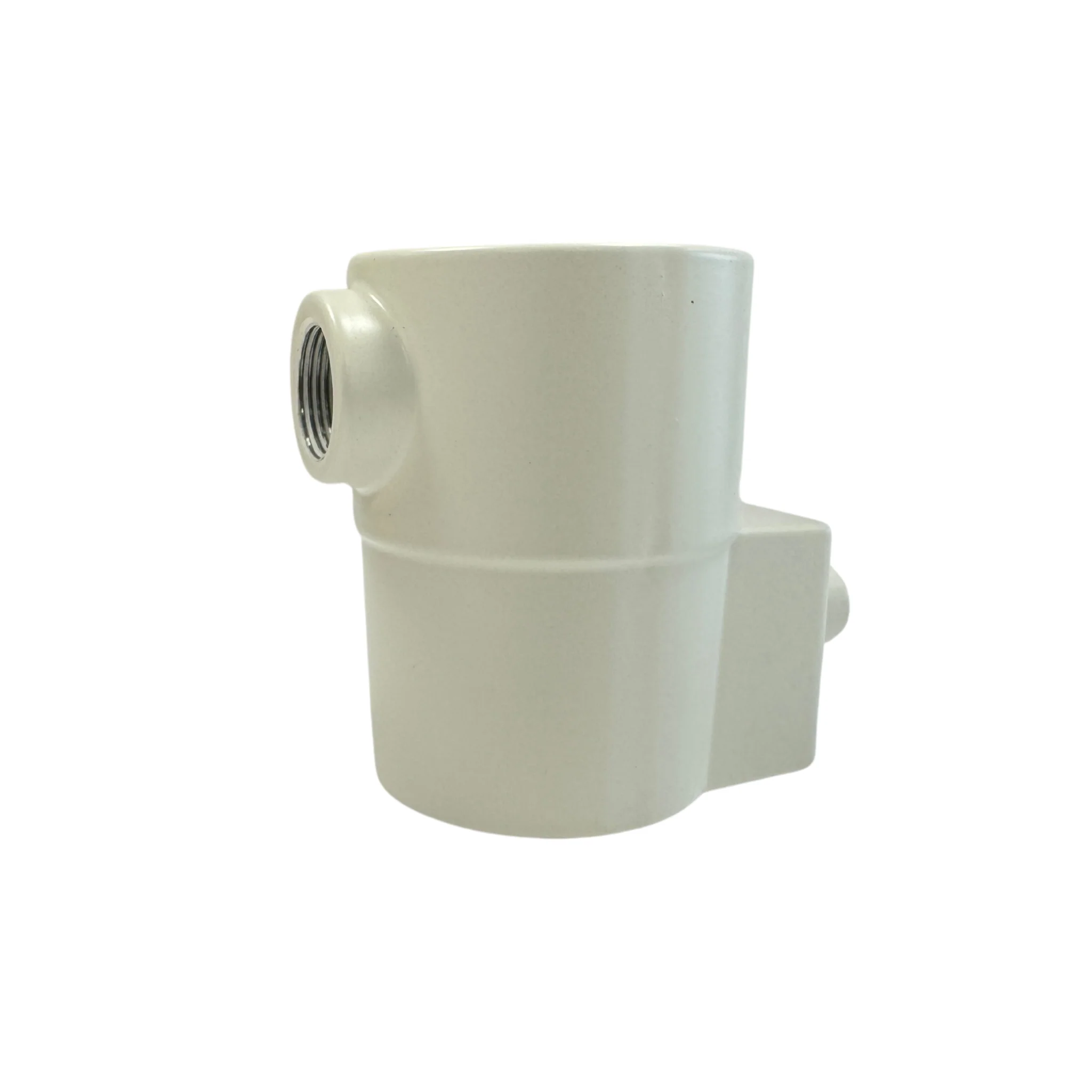 K&M clamping clip 36/42 w. threaded hole; white - Image 2