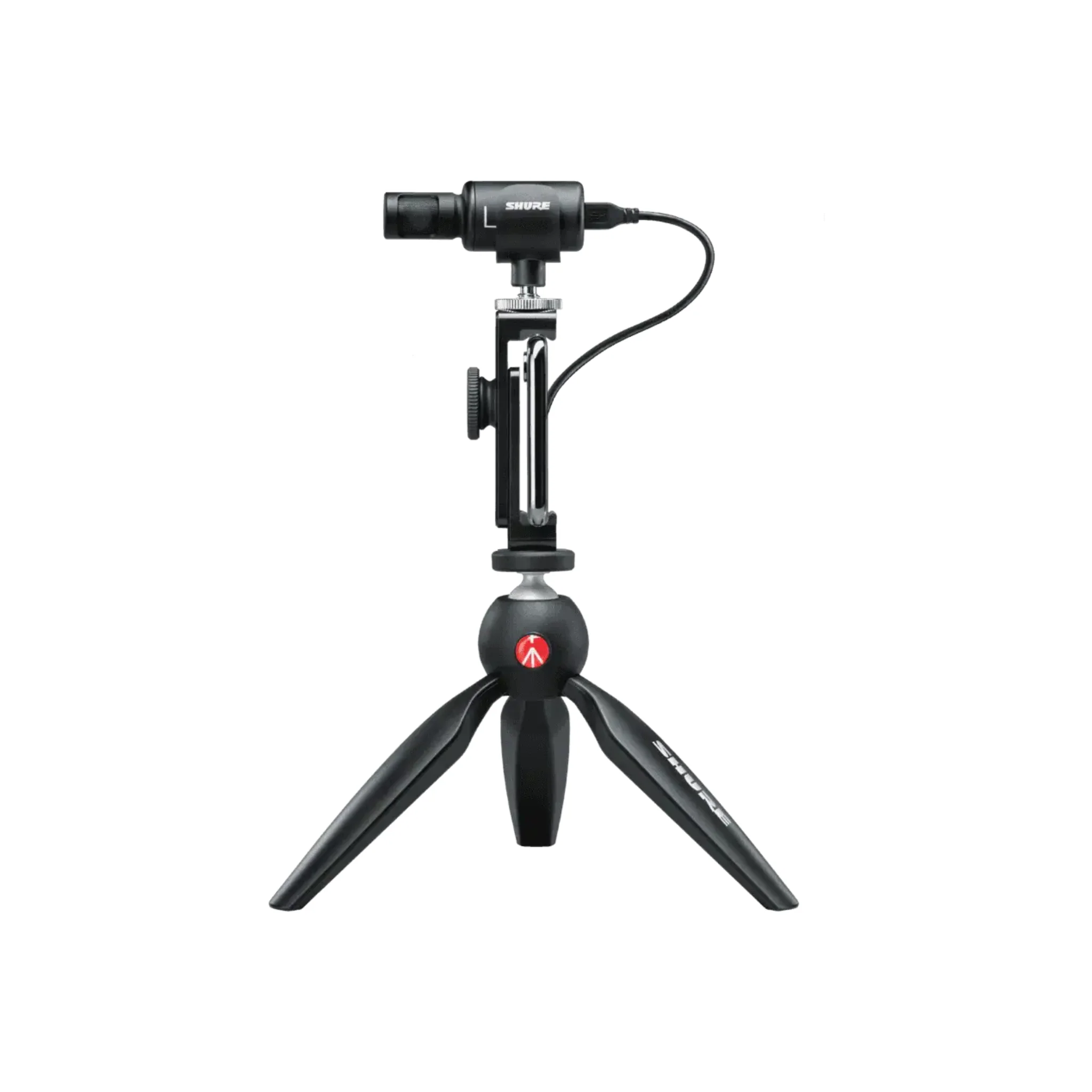 Shure Cardioid or Bidirectional Stereo Condenser Microphone.