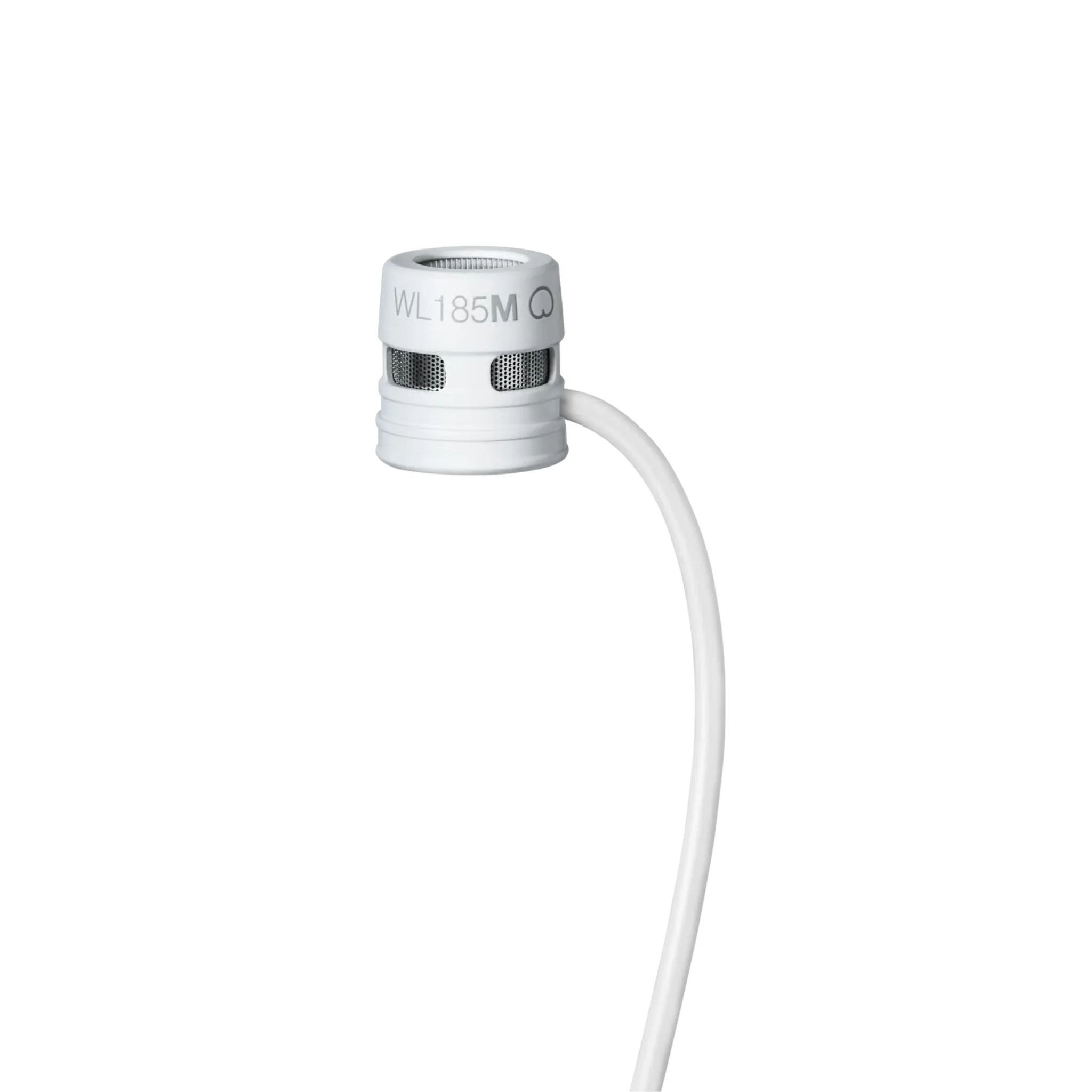 Shure WL185MW/C-LM3 Low-profile Cardioid Lavalier Microphone, Lemo, white