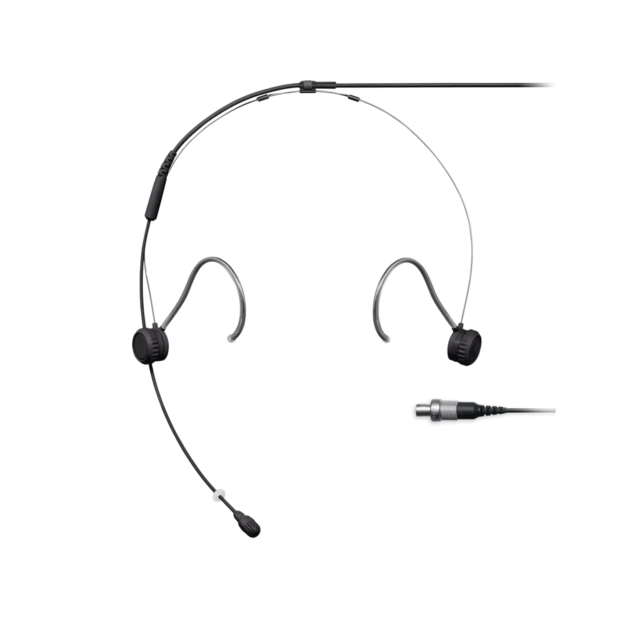 Shure Omnidirectional Condenser Microphone Headset with 1.6mm cable & LEMO connector (Black)
