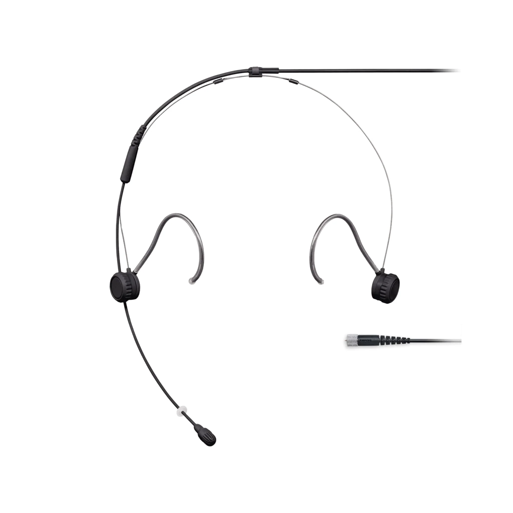 Shure Omnidirectional Condenser Microphone Headset with 1.6mm Cable & MDOT connector (Black)
