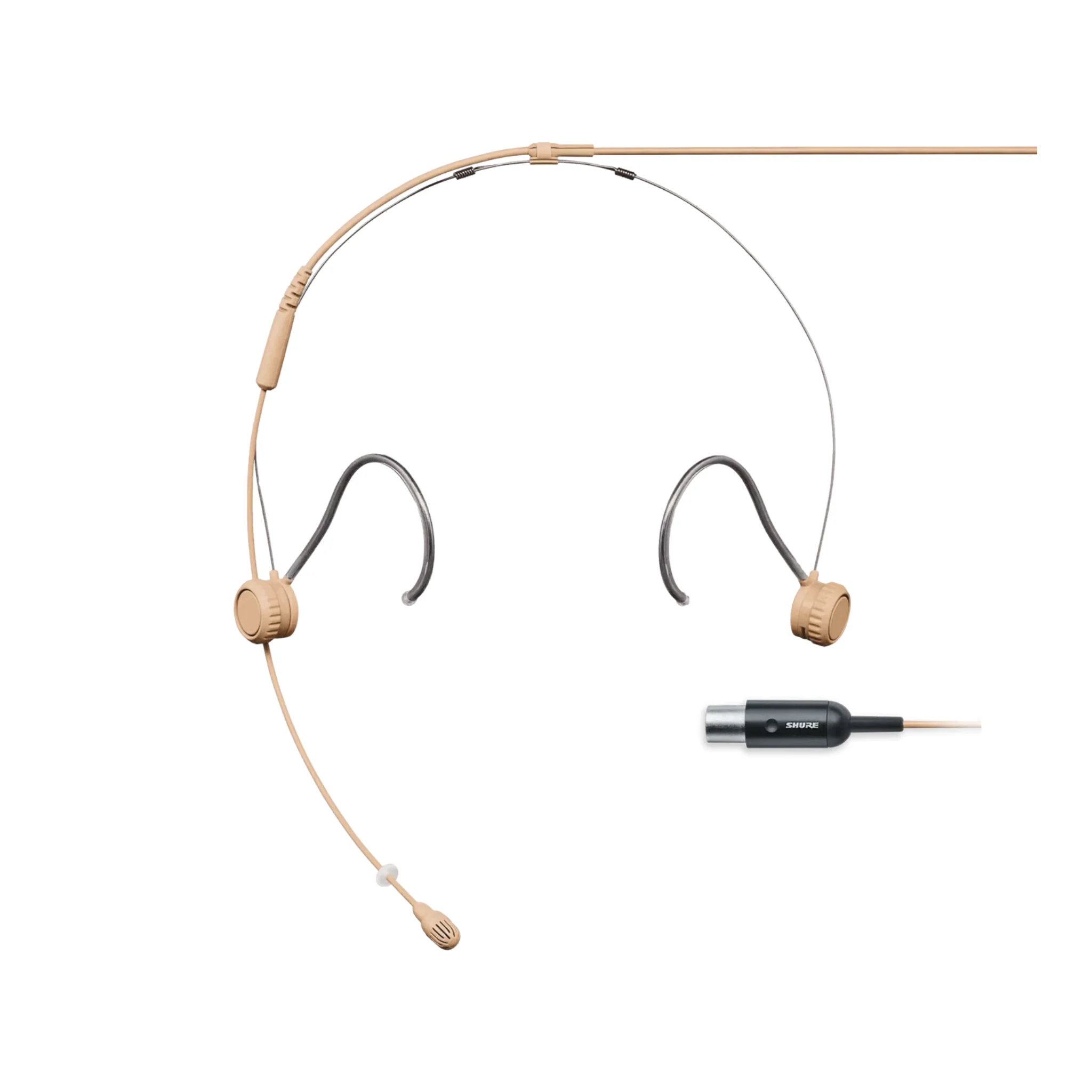 Shure Omnidirectional Condenser Microphone Headset with 1.6mm cable & MTQG connector (Tan)