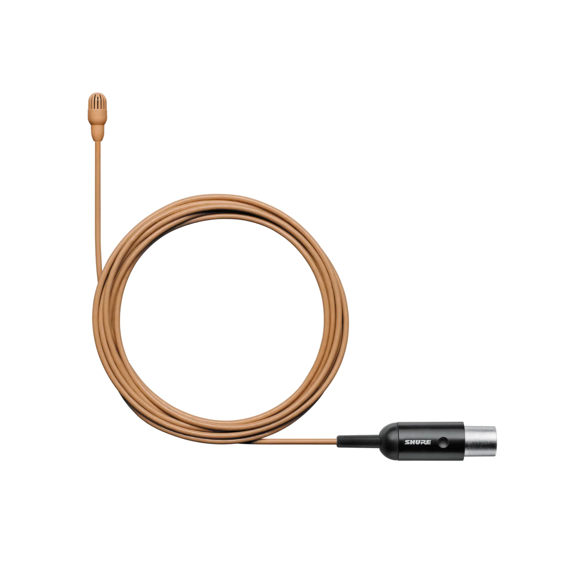 Shure Omnidirectional Condenser Microphone (High-sens) with 1.6mm cable & MTQG connector (Cocoa)