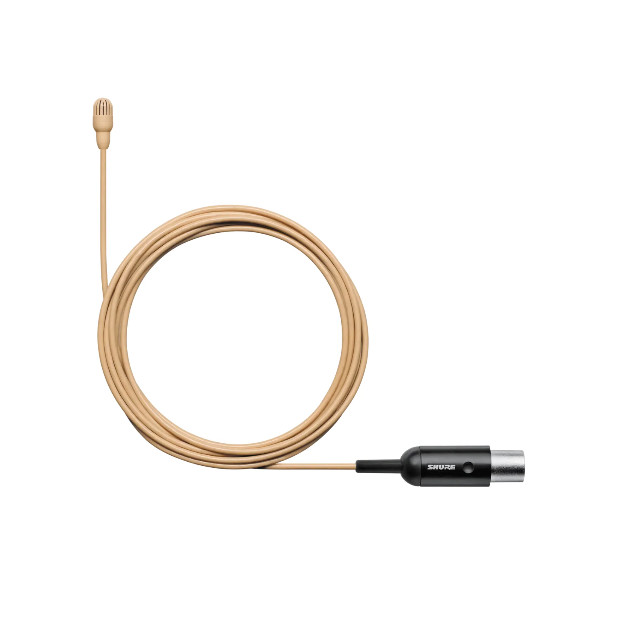 Shure Omnidirectional Condenser Microphone (High-sens) with 1.6mm cable & MTQG connector (Tan)