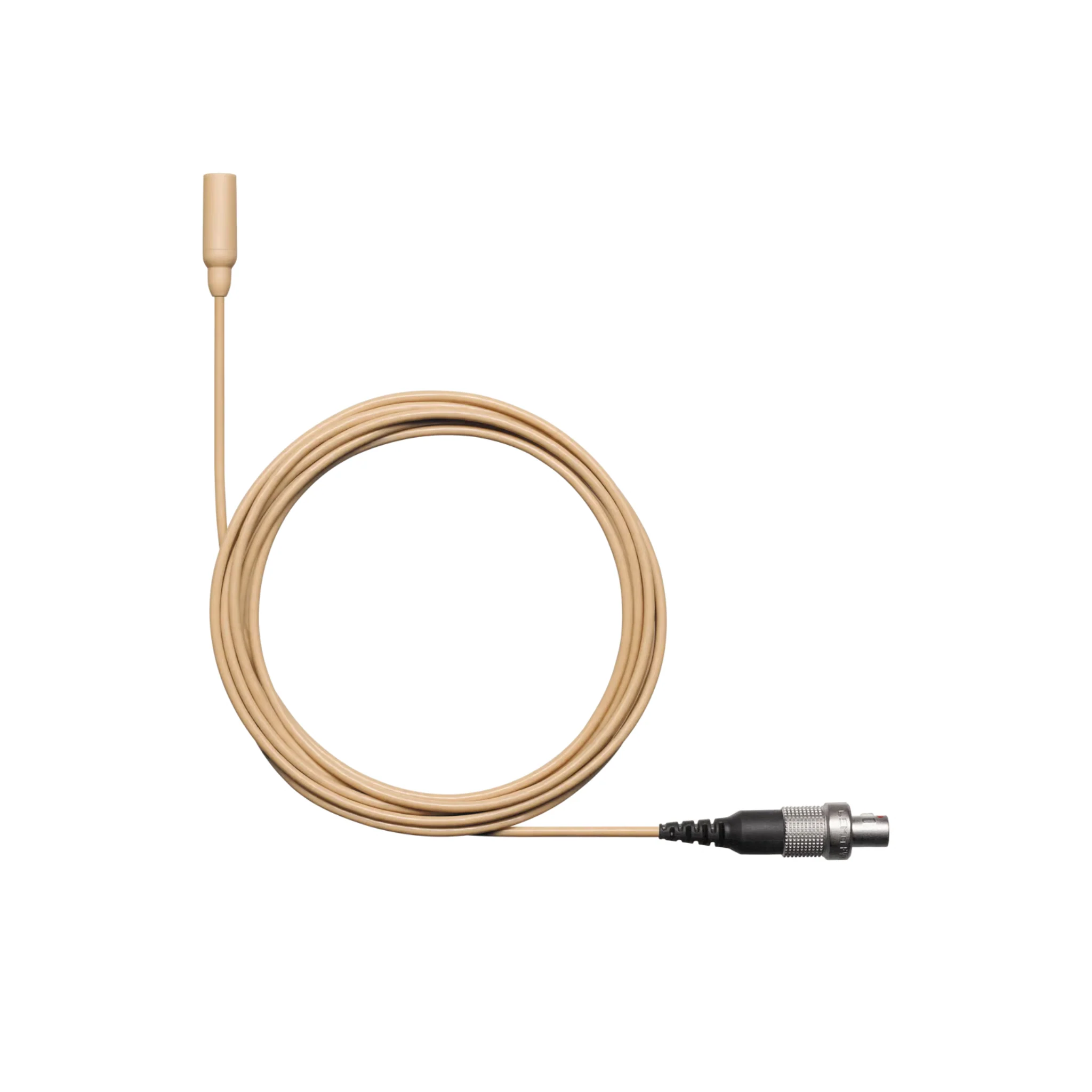 Shure Omnidirectional Condenser Microphone (Low-sens) with 1.6mm cable & LEMO connector (Tan)