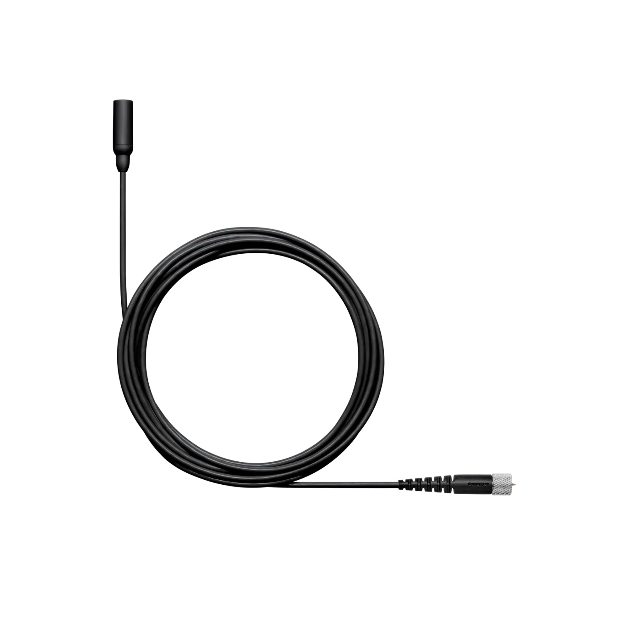 Shure Omnidirectional Condenser Microphone (Low-sens) with 1.6mm cable & MDOT connector (Black)