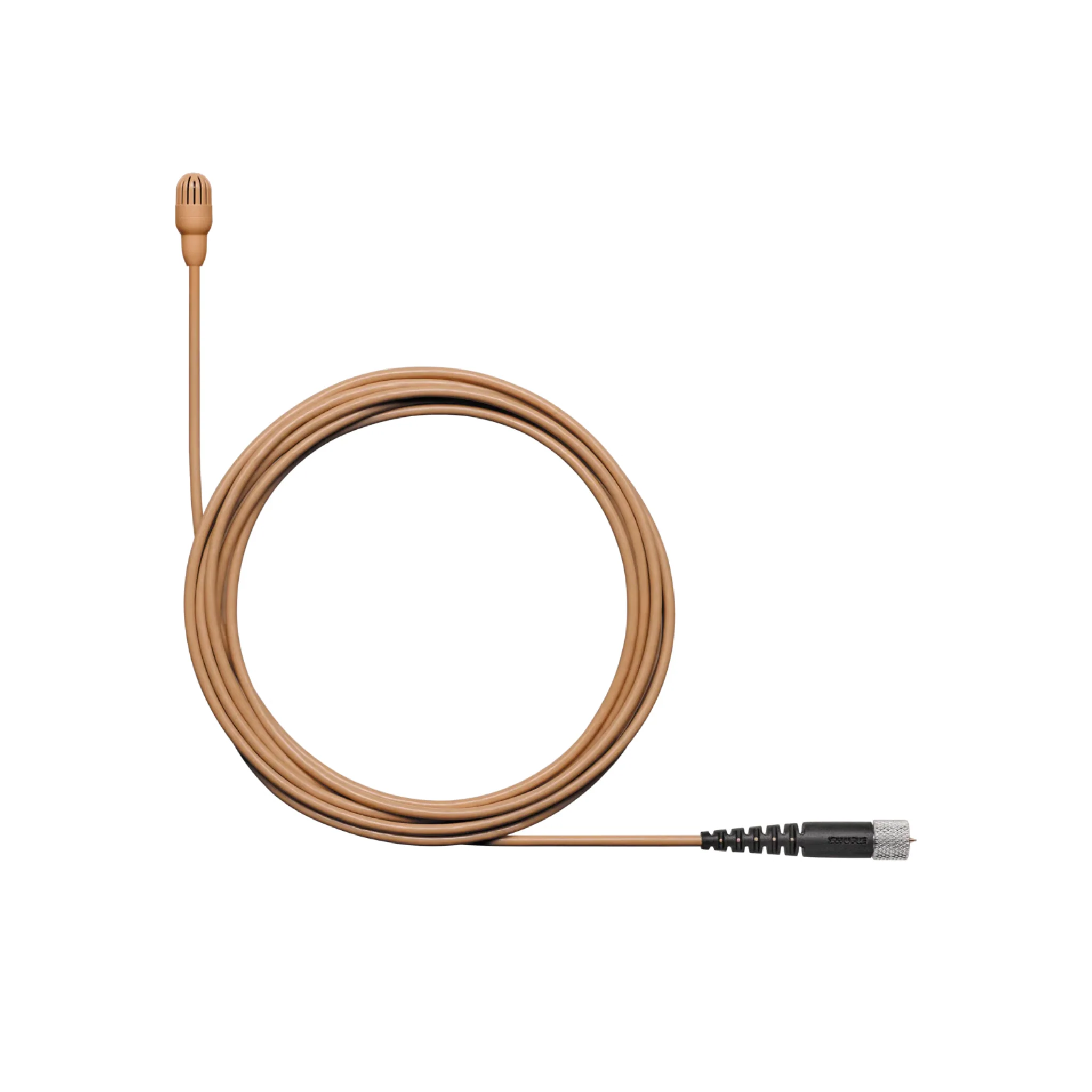 Shure Omnidirectional Condenser Microphone (Low-sens) with 1.6mm cable & MDOT connector (Cocoa)