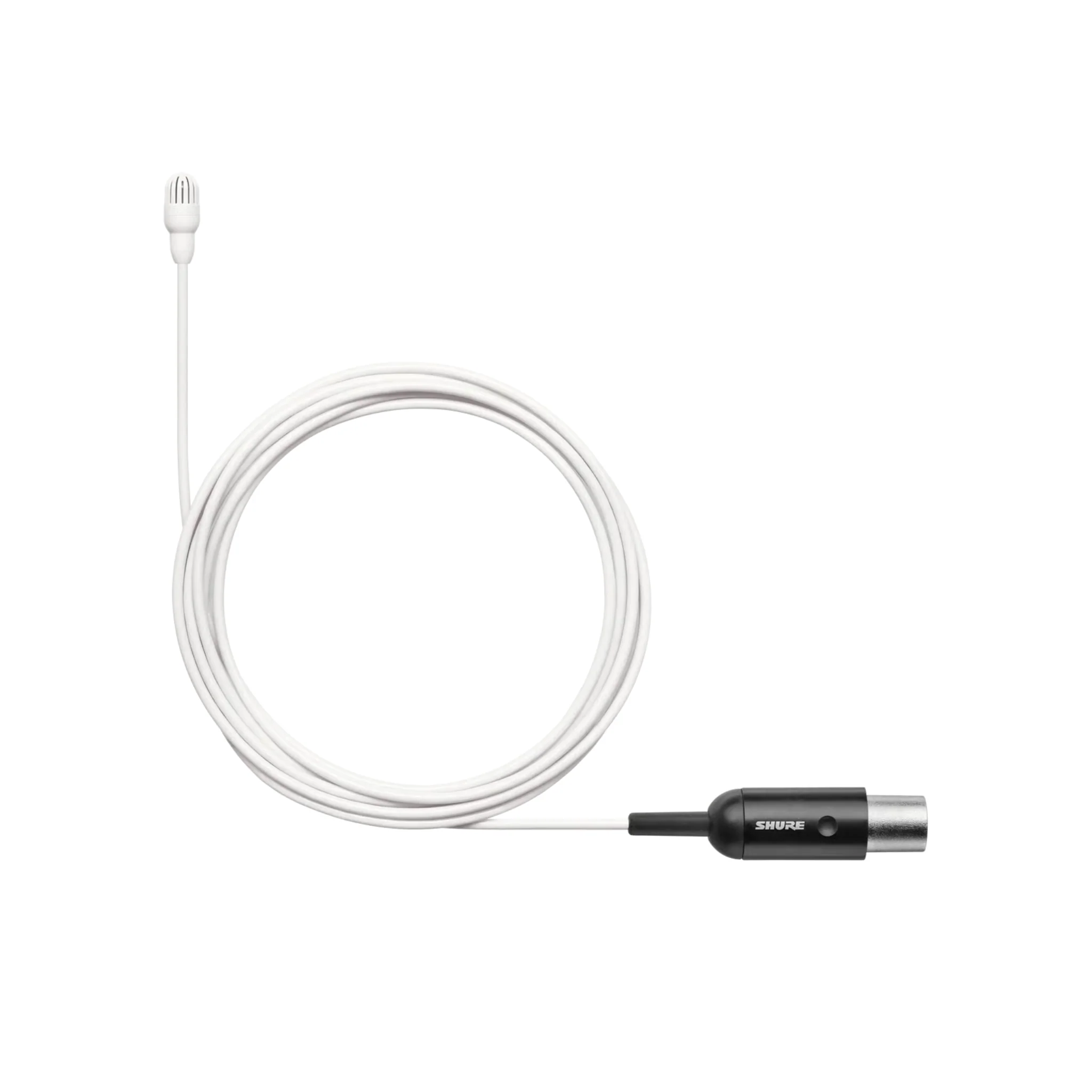 Shure Omnidirectional Condenser Microphone (Low-sens) with 1.6mm cable & MTQG connector (White)