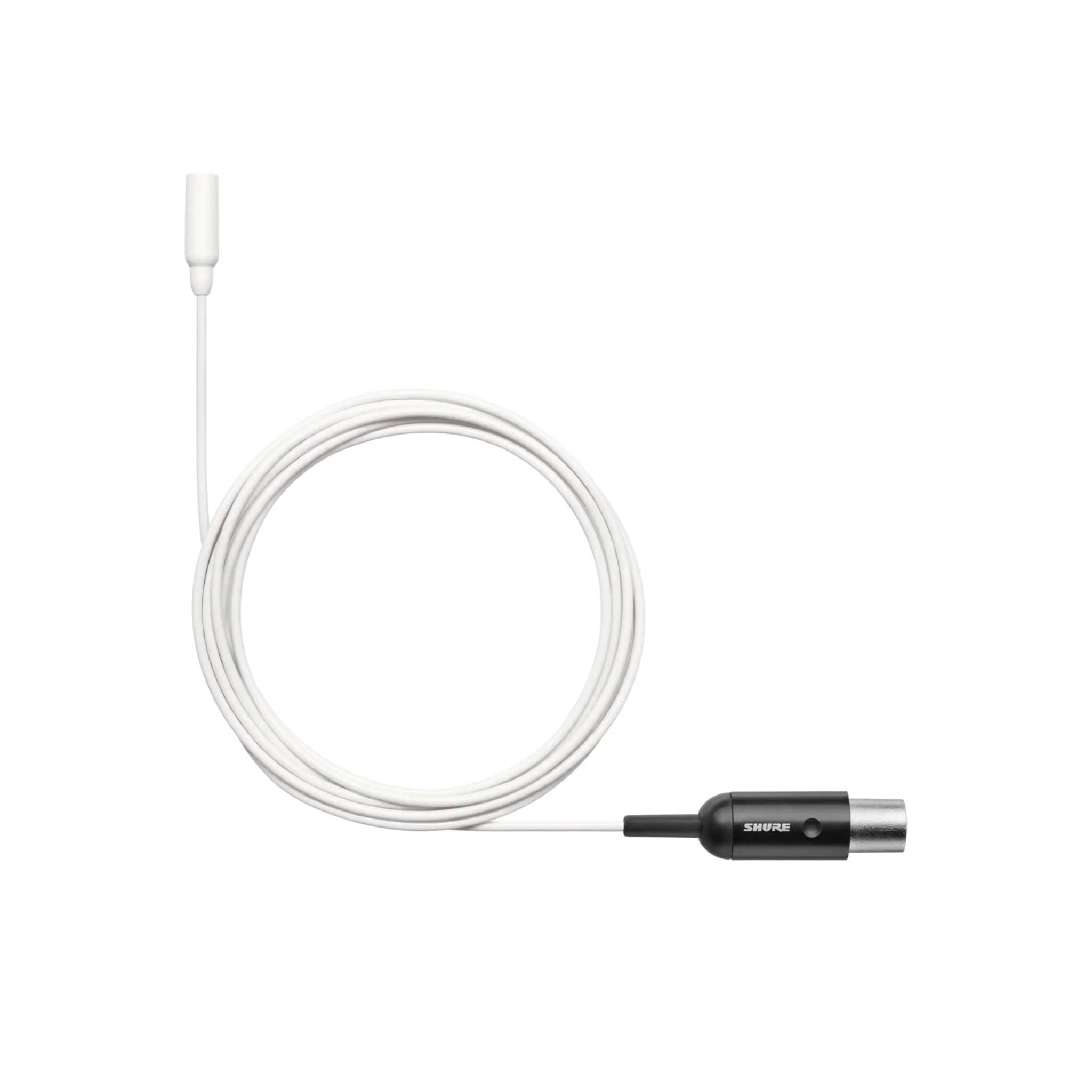 Shure Omnidirectional Condenser Microphone (Low-sens) with 1.6mm cable & MTQG connector (White)