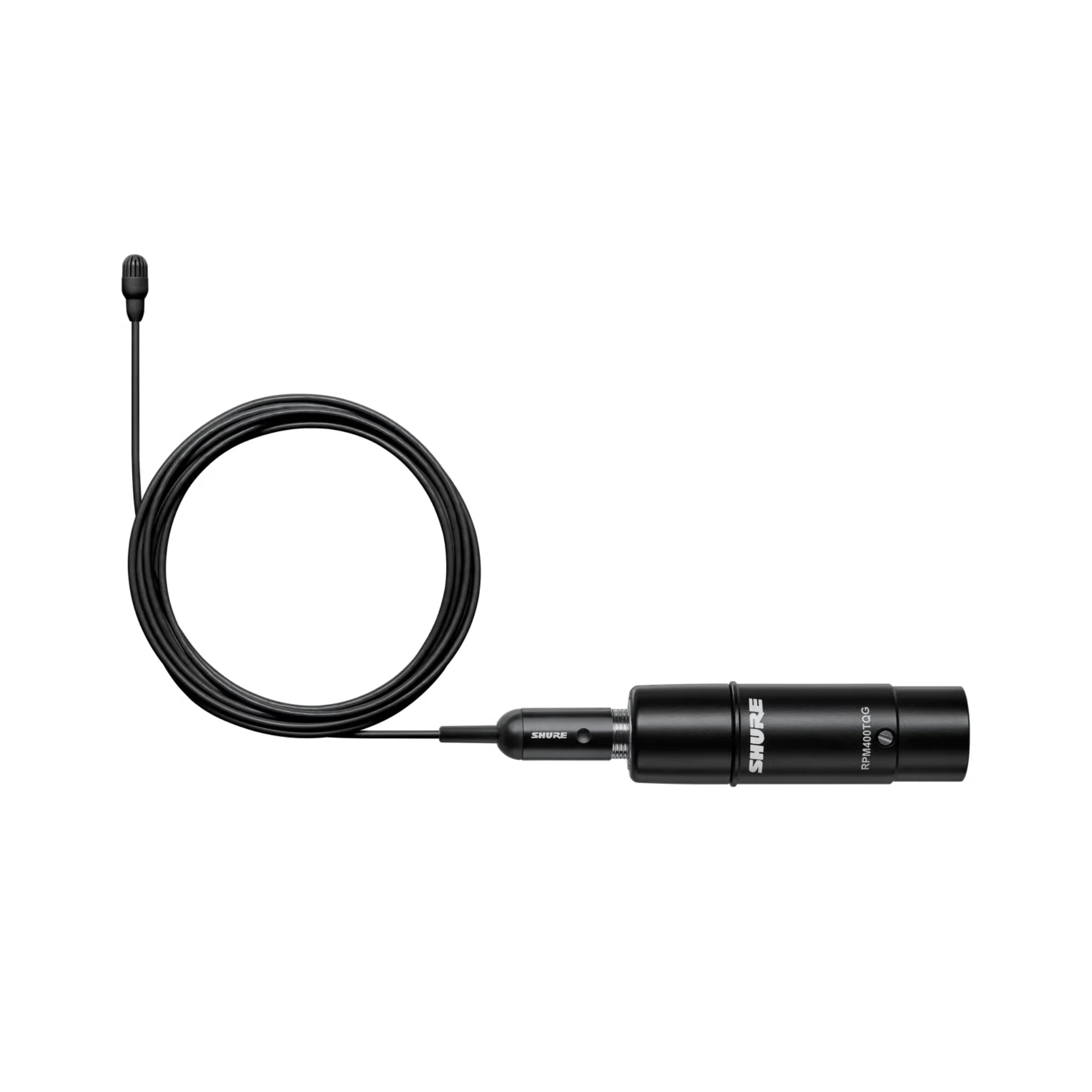 Shure Omnidirectional Condenser Microphone (Low-sens) with 1.6mm cable without XLR con (Black)