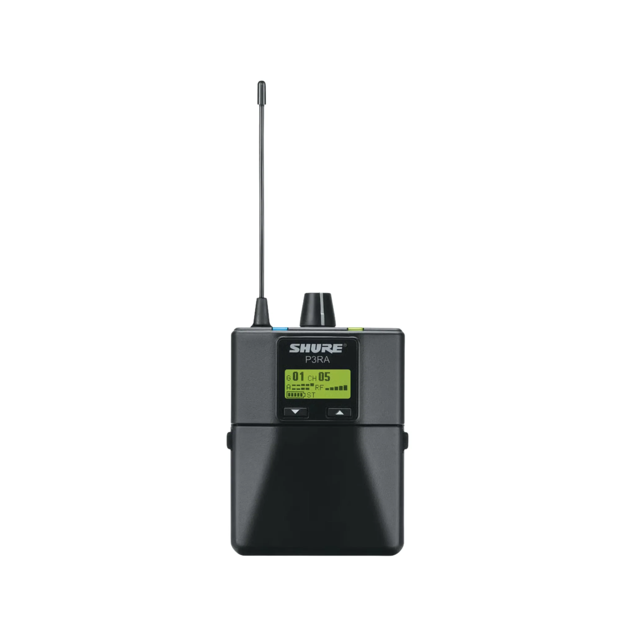 Shure PSM300 wireless bodypack receiver, metal, earphones not included (Ch 38-40)