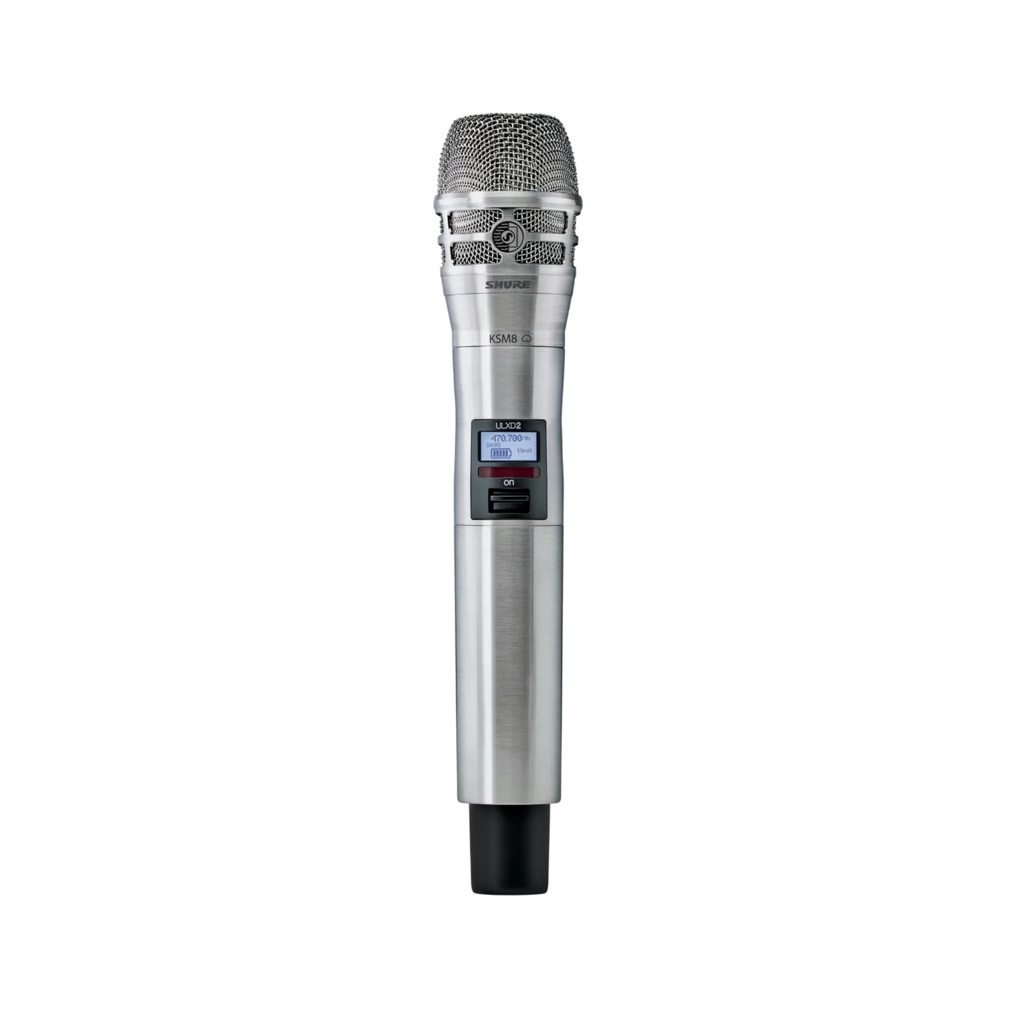 Shure ULXD2/K8 Digital Handheld Transmitter with KSM8 Capsule, nickel (606-670MHz)